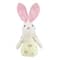 11&#x22; Yellow Spring Floral Easter Bunny Figure